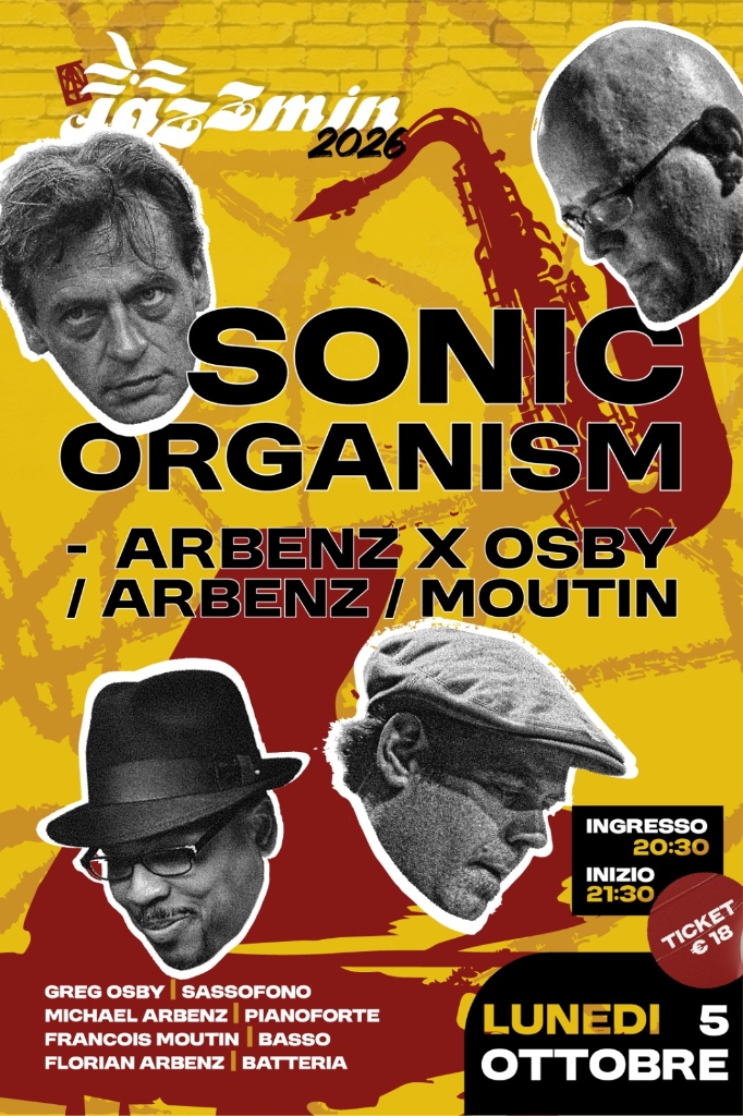 Quartetto Sonic Organism con Greg Osby, Florian Arbenz, François Moutin e Michael Arbenz