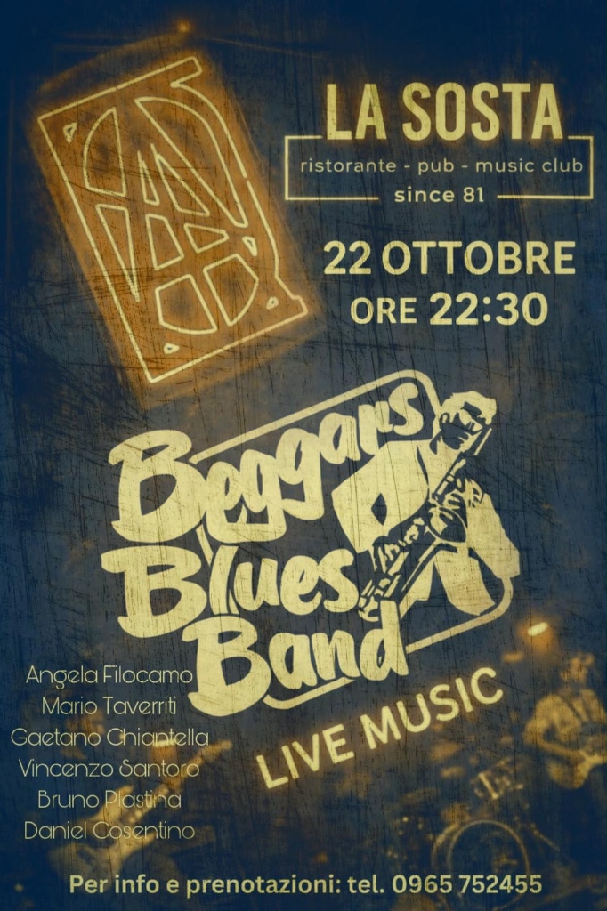 Beggars Blues Band live a La Sosta